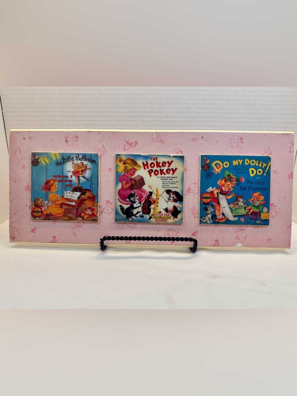 The Hokey Pokey Vintage Kids Wall Art - Pink